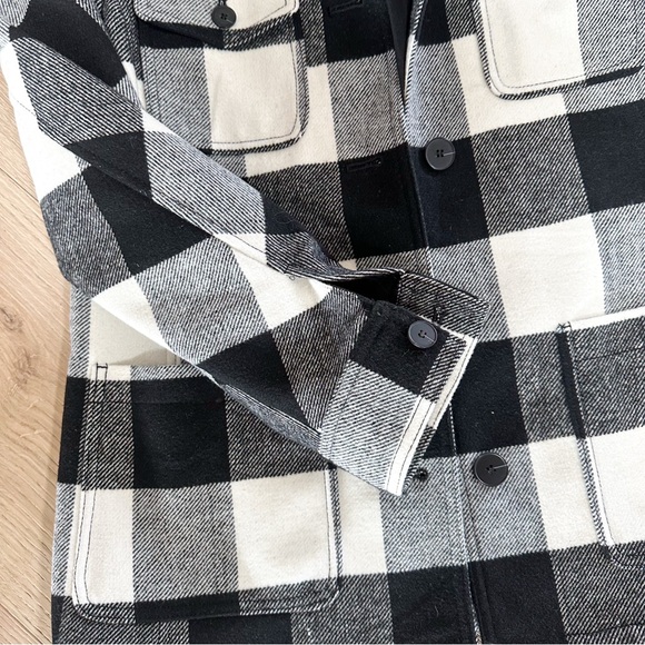 NWT TALBOTS Black and White Plaid Jacket - Picture 7 of 10